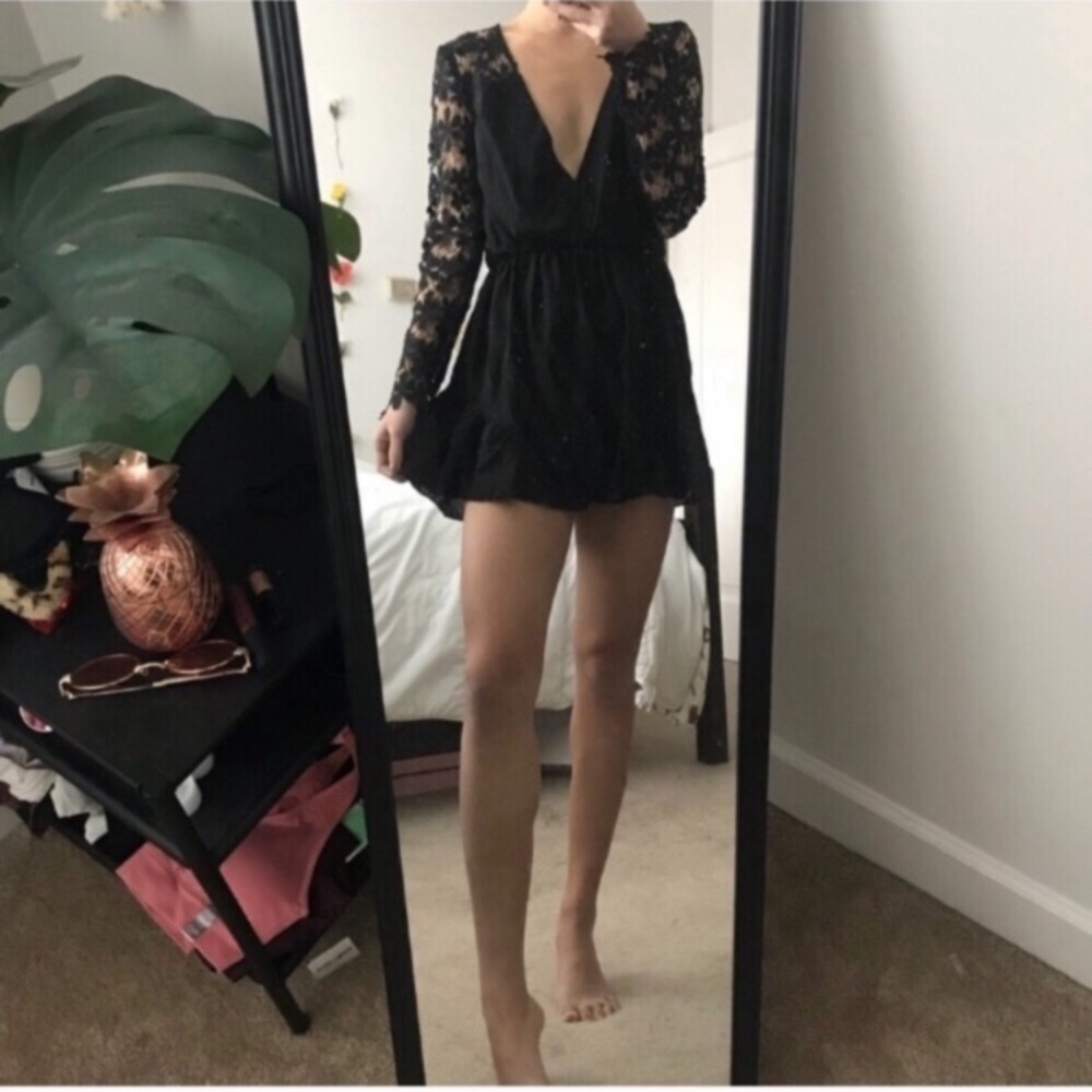 Crochet Lace Romper - Picture 6 of 7